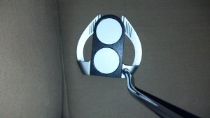 Odyssey Works Versa 2-Ball Fang (top of putter- looking down)
